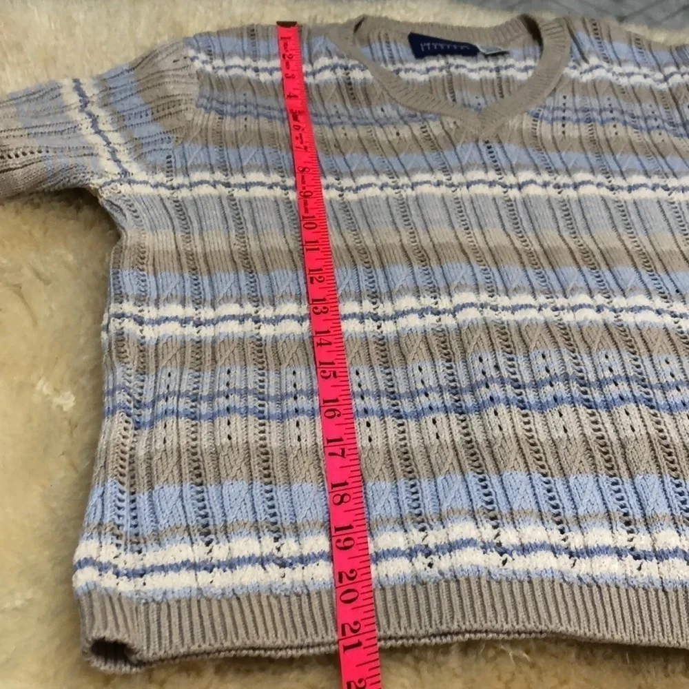 Coastal vibe open knit sweater size S